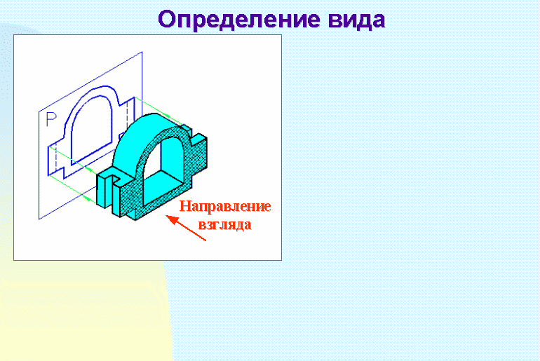 Как называется изображение на чертеже обращенное к наблюдателю видимой части поверхности предмета